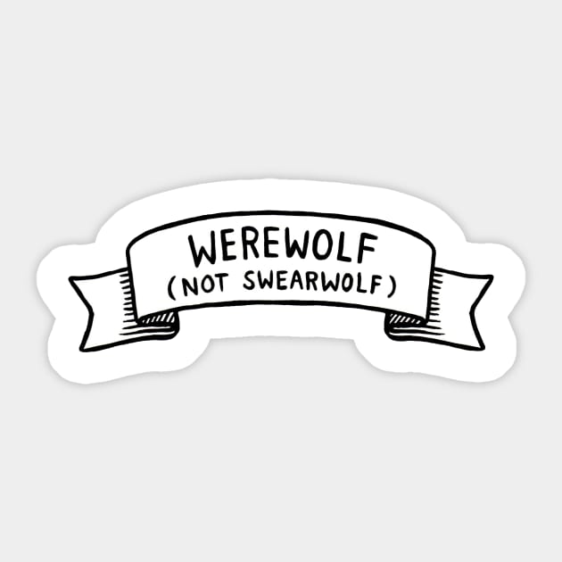 Werewolf (not swearwolf) (What We Do in the Shadows) Sticker by koomalaama